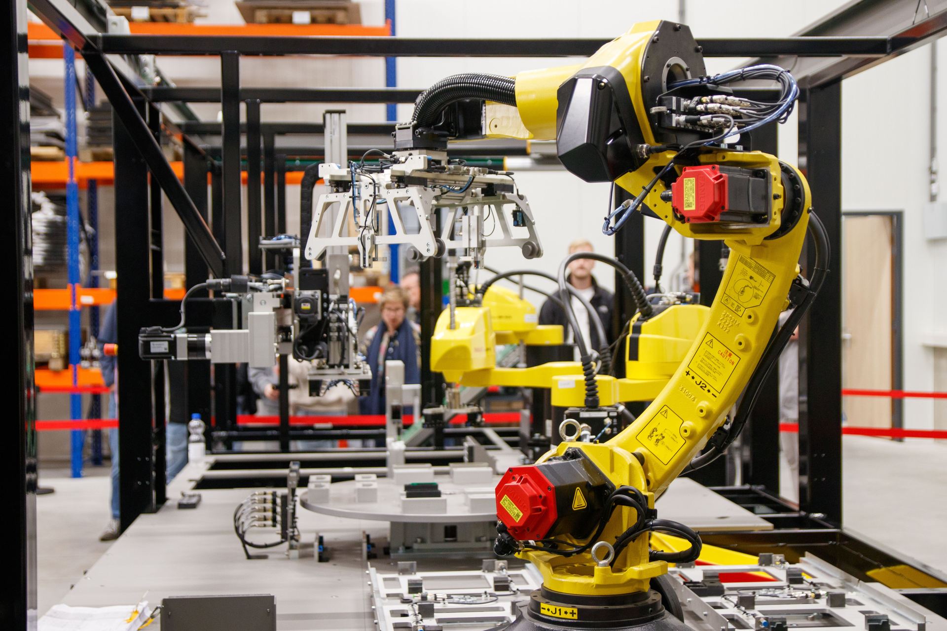 AI and Automation: automated line or process in motion